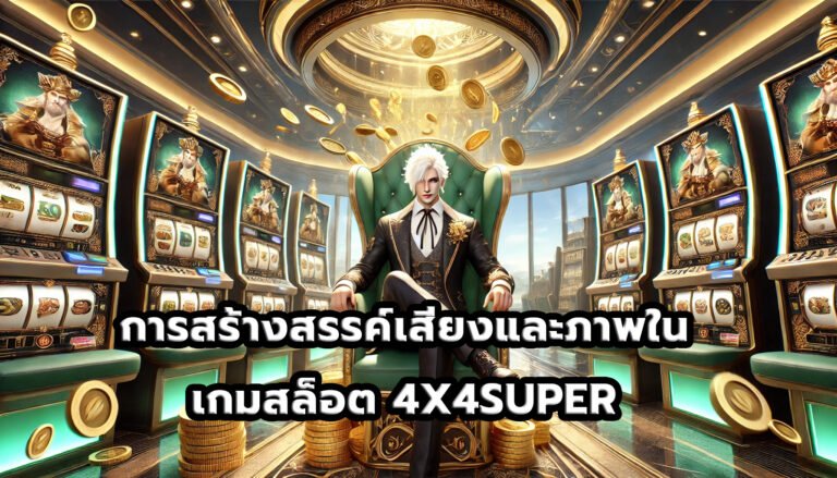 การสร้างสรรค์เสียงและภาพในเกมสล็อต 4X4SUPER