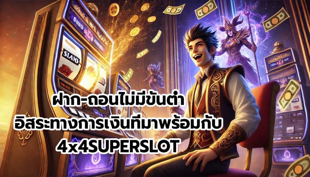 ฝาก-ถอนไม่มีขั้นต่ำ อิสระทางการเงินที่มาพร้อมกับ 4x4SUPERSLOT